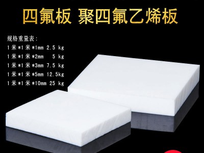 聚四氟乙烯板廠家，5厚聚四氟乙烯板